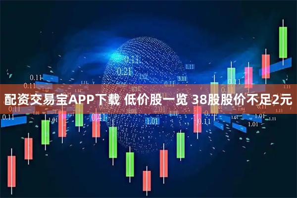 配资交易宝APP下载 低价股一览 38股股价不足2元